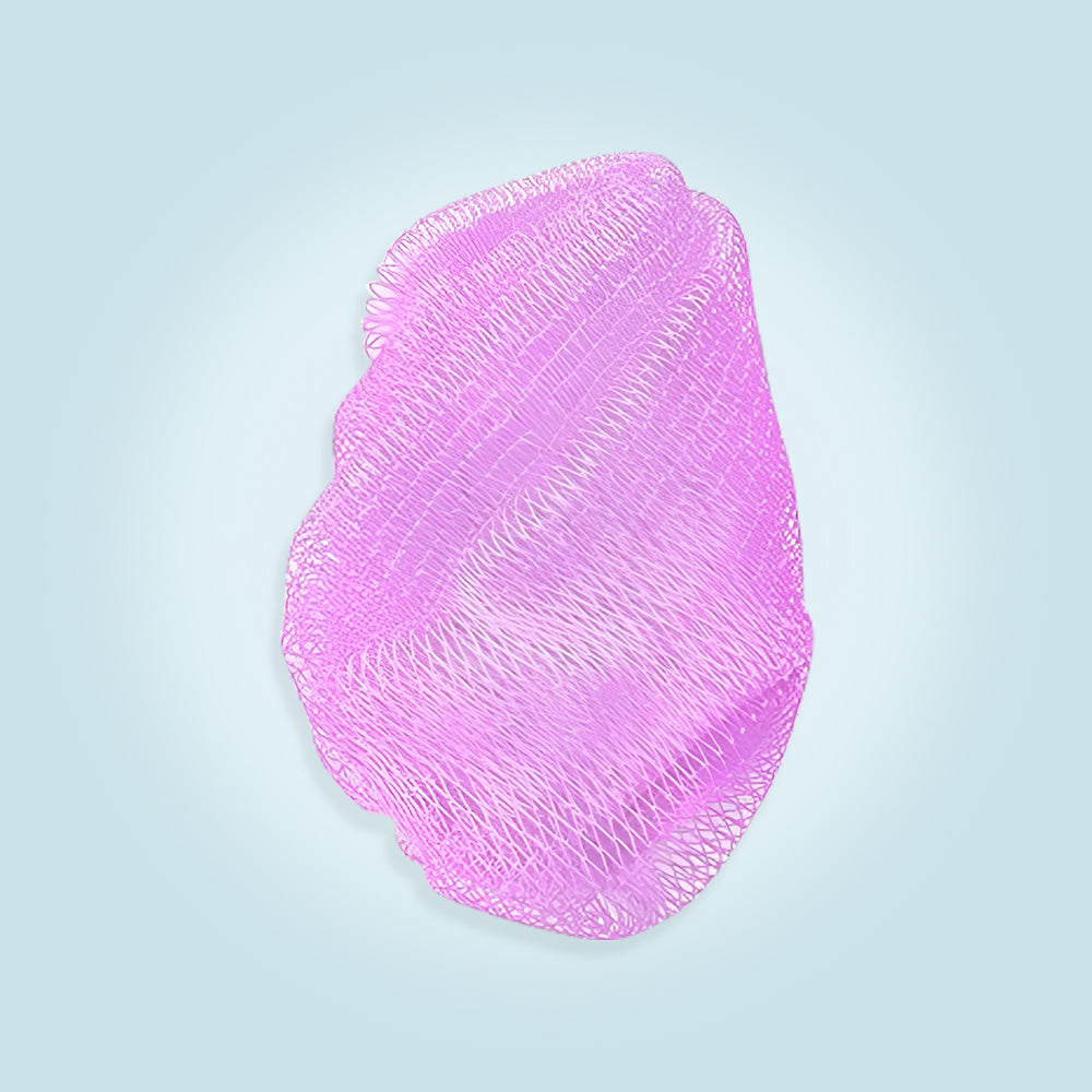 Pink callus remover device with 60 sandpaper disks and 30-day money-back guarantee badge.